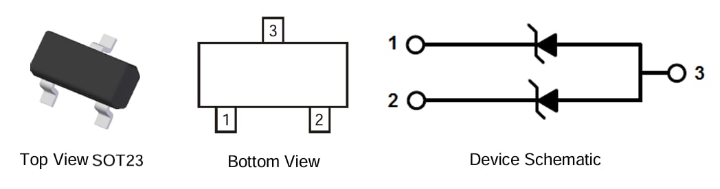 Application Circuit Diagram - Diodes Incorporated DESDxxVxS2UTQ Two-Ch Unidirectional TVS Diode